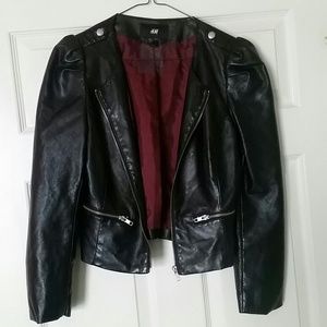 Black H & M Leather Jacket