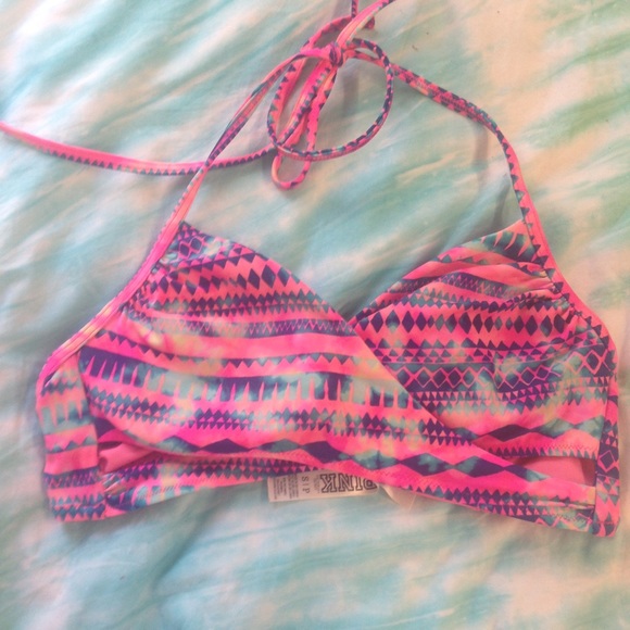 Pink swim top