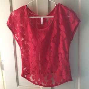 red see through t-shirt