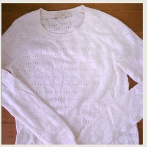 White Ann Taylor Loft sweater