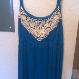 embroidered tank top