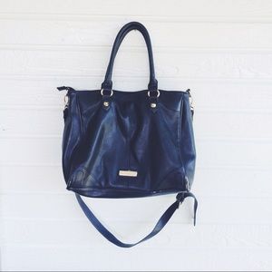 Steve Madden black leather handbag