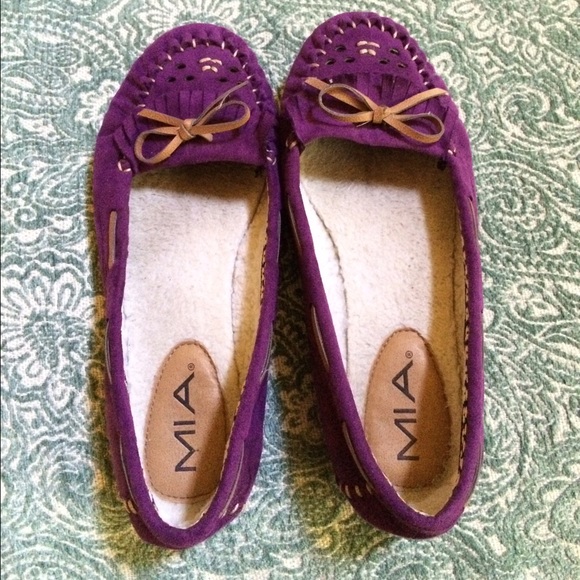 Purple moccasins💘