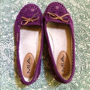 Purple moccasins💘