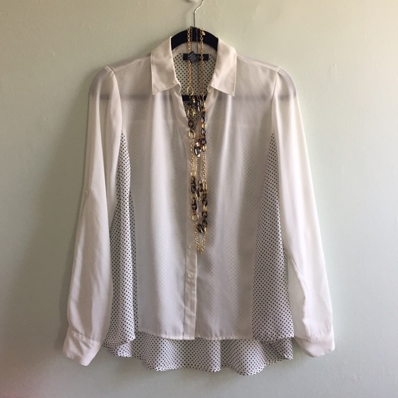 Alfani Tops - french dot blouse