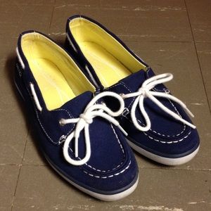 Nautical Blue Preppy Boat Shoes