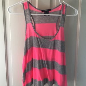 pink and grey tank