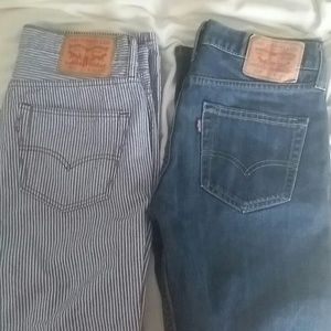 Two pair of used Levis one 32/30 & the other 30/30