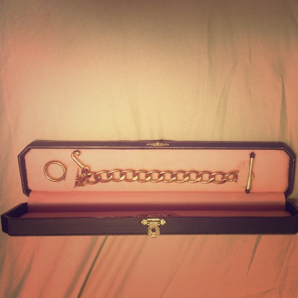 Juicy couture charm bracelet - gold link bracelet