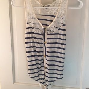 navy stripped tank