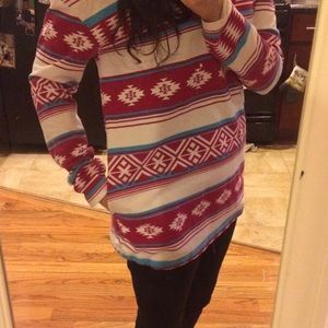 Aztec Print Sweater -- super comfy!!