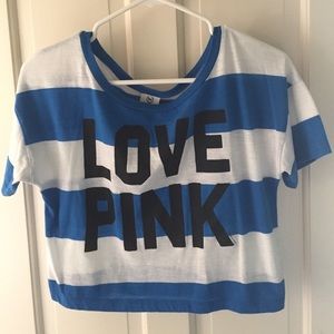 navy and white t-shirt