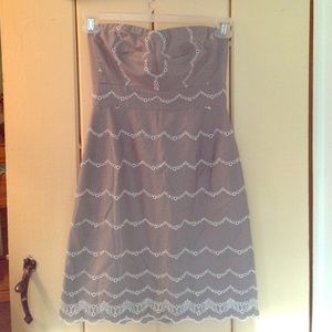 Jcrew strapless dress, pockets!