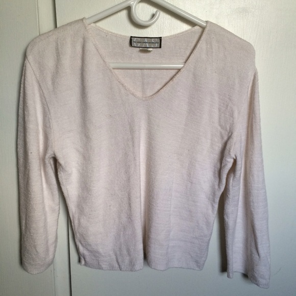 GAS White Spandex Sweater size XL - Picture 2 of 4