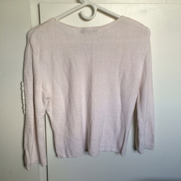 GAS White Spandex Sweater size XL - Picture 4 of 4
