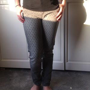 Grey jeans with stars