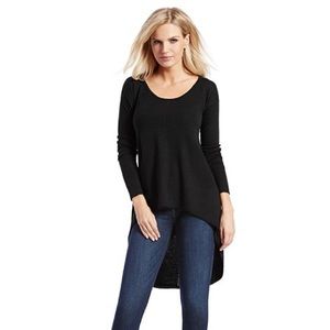 Jet Black Hi/Low Sweater