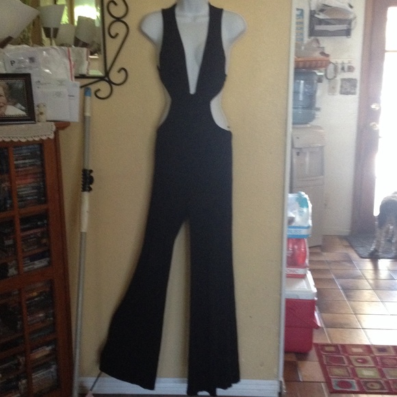 Cute black pants romper