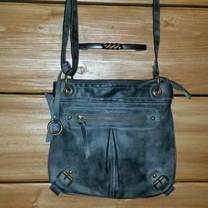 Gray Cross Body Purse