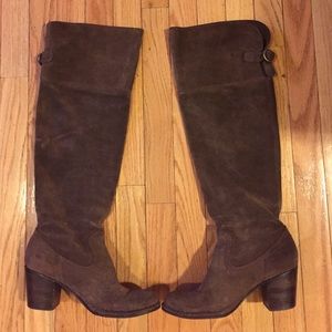 Frye Brown Suede Boots, Size 7