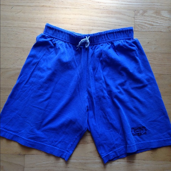 Cornflower blue cotton shorts
