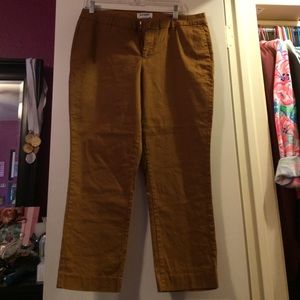 NWOT brown ankle length slacks