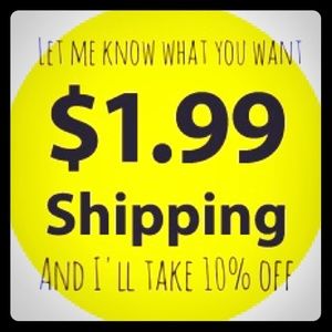 Take off 10% to get $1.99 shipping!