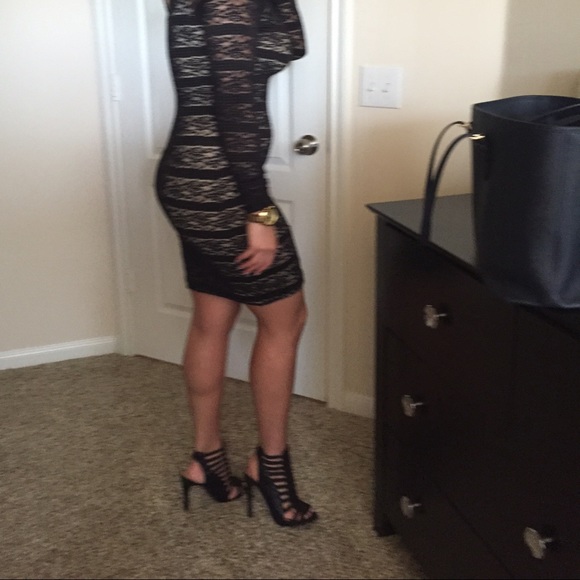 Beautiful black and beige bebe dress (price FIRM) - Picture 3 of 4