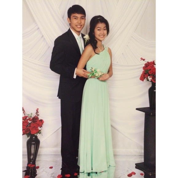 Negotiable Mint One-Shoulder Prom/Bridesmaid Dress - Picture 4 of 4
