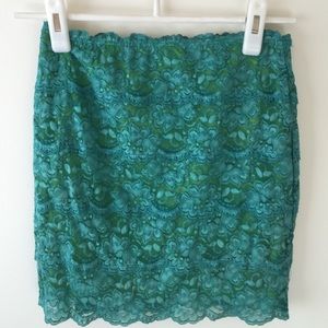 Stretchy lace mermaid skirt