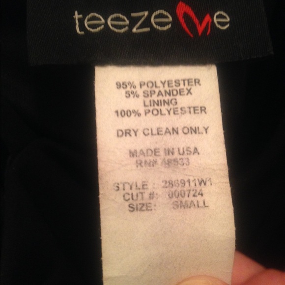 Black Teeze Me short cocktail dress - Picture 3 of 3