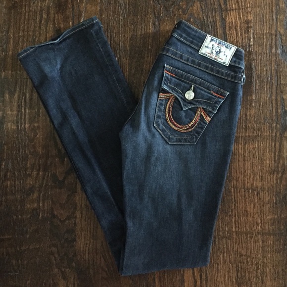 True Religion Mid-High Rise Bootcut Jeans - Picture 1 of 4