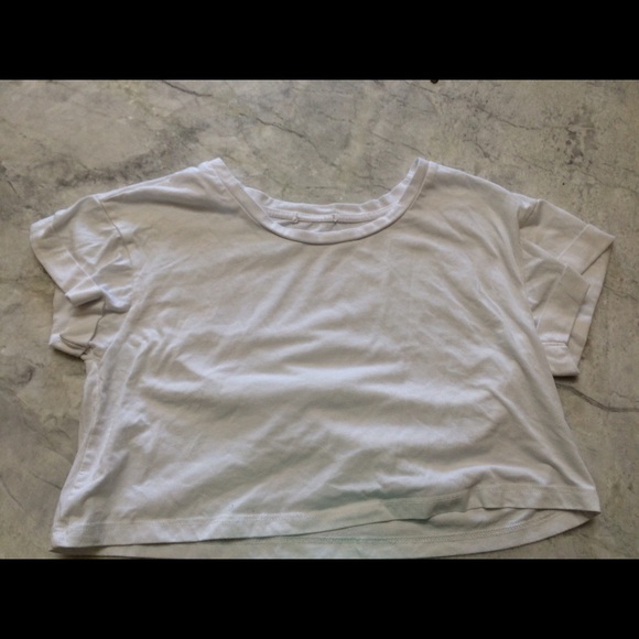 White crop top