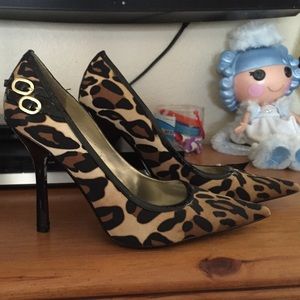 Guess leopard heels
