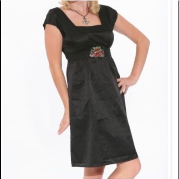 Black heart tattoo dress