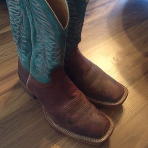 Men's nocona cowboy boots square toed size 11