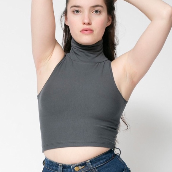 AA Crop Turtleneck Top