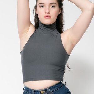 AA Crop Turtleneck Top