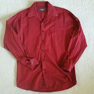 Men Kenneth Cole Red Dress Shirt
