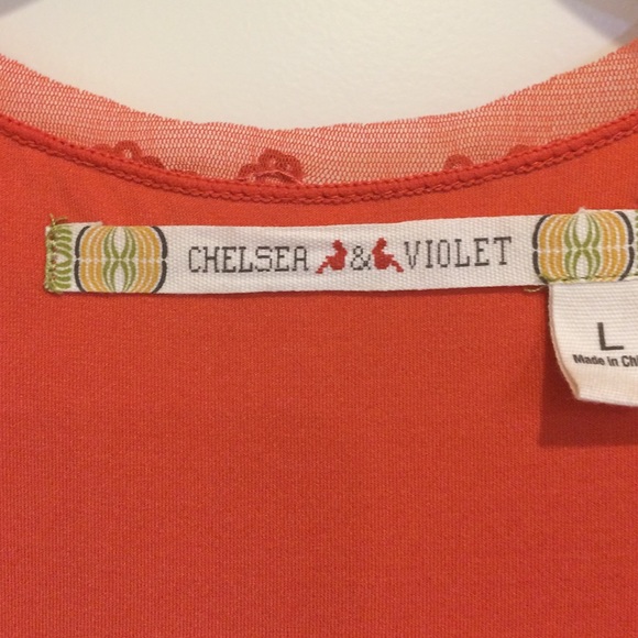 Chelsea & Violet Orange Sequin Tank Dress Sz L - Picture 3 of 4