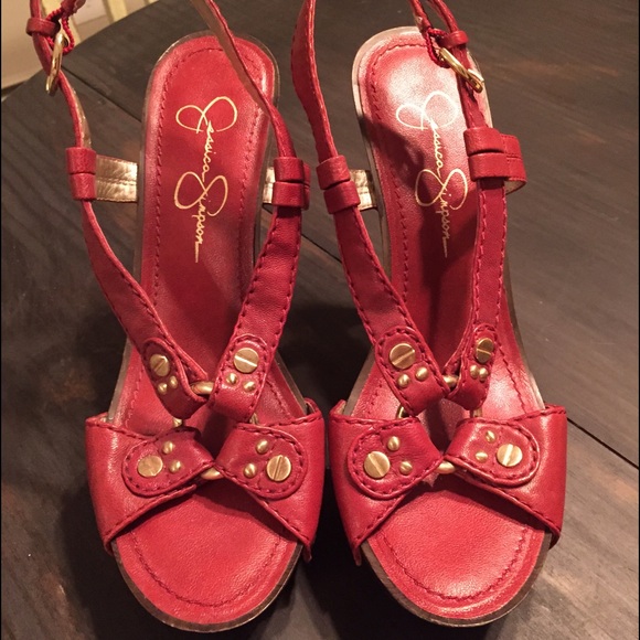 Jessica Simpson Red High Heels!!! Woo woo!