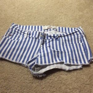 Striped hollister shorts