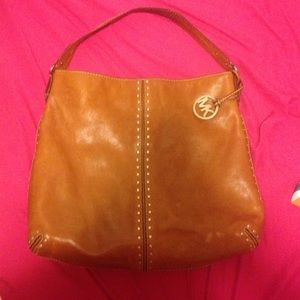 Mk leather shoulder bag