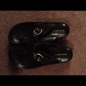 Nice leather flip flops.
