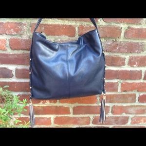 Izzy & Ali Blue Leather Crossbody bag