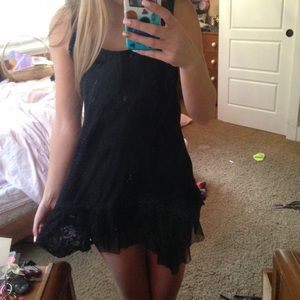 Black Lacey Bikini Coverup