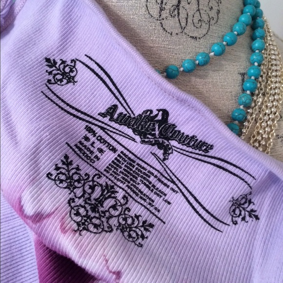 Blinged Ribbed Peace Tank - Picture 4 of 4