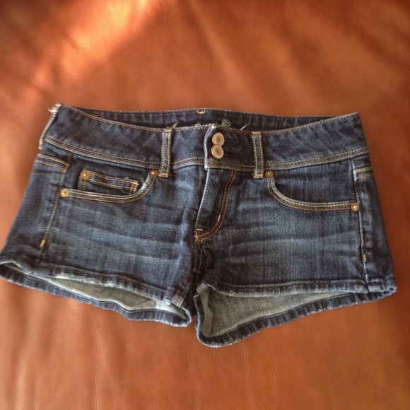 American Eagle Stretch Dark Denim Shorts