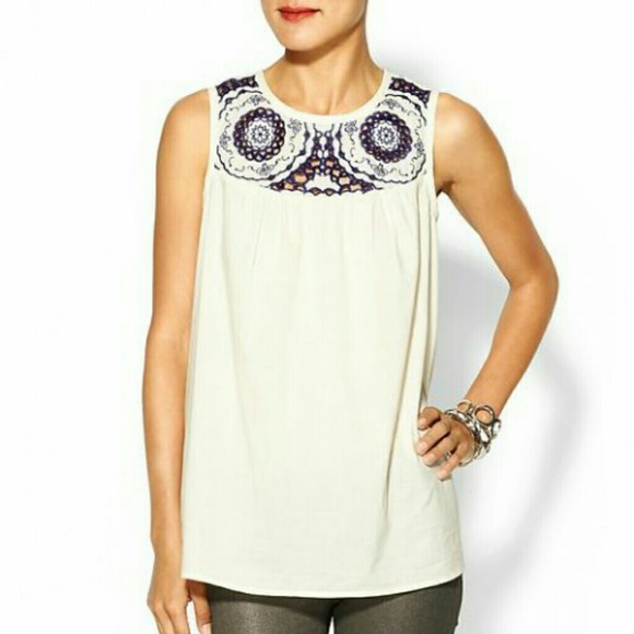 NWOT Sabine from Piperlime blouse top in offwhite