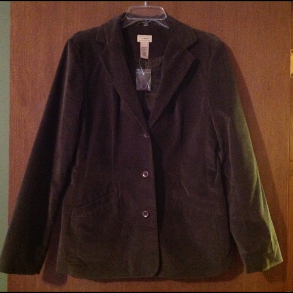 L.L. Bean velvet blazer.